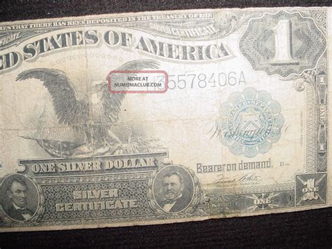 Series Of 1899 $1 United States Silver Certificate