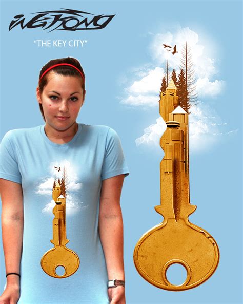 The Art of INGKONG: =KEY City= (upcoming design submission on Threadless)