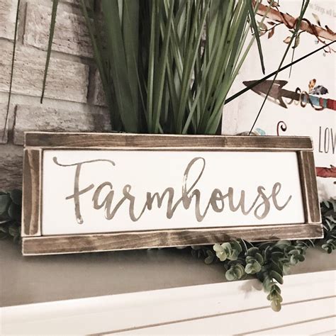 Farmhouse Wood Sign Rustic Home Decor | Rustic wood signs, Barn wood projects, Rustic farmhouse ...