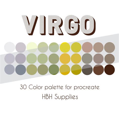 Virgo Procreate Palette, Procreate Color Palette, Procreate Tools ...