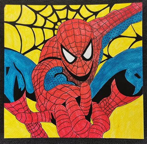 Spiderman Canvas Art, Spiderman Pop, Superhero Pop Art, Spiderman Painting, Spiderman Artwork ...
