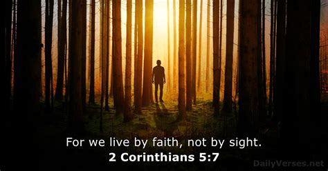 2 Corinthians 5:7 - Bible verse - DailyVerses.net