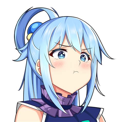 Pouting Aqua fan art : r/Konosuba