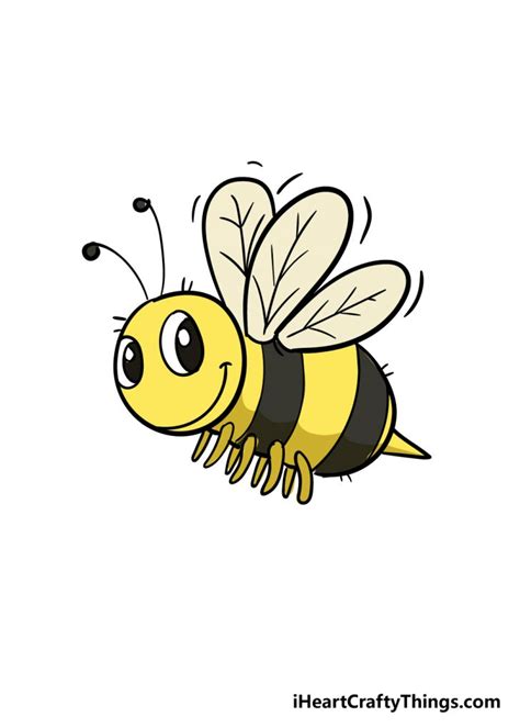 Bee Drawing - How To Draw A Bee Step By Step