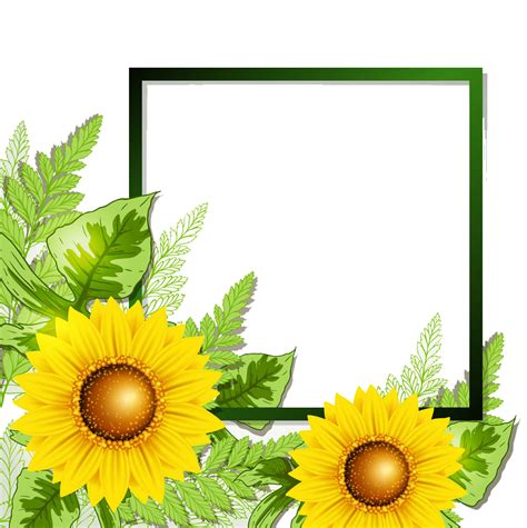 Printable Sunflower Border