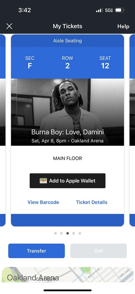 2 Burna Boy Tickets. April 8. Oakland Arena, Oakland. : r/Concerts