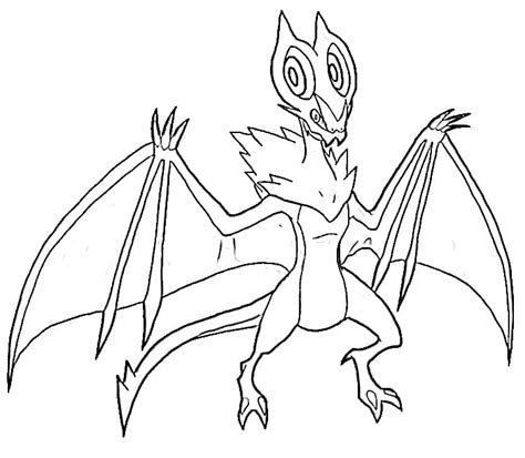 Noivern Pokemon Coloring Page