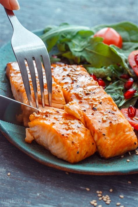 Honey Glazed Air Fryer Salmon Recipe - Happy Foods Tube