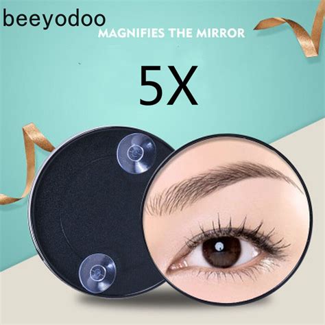 Makeup Mirror 5X Magnifying Mirror With Two Suction Cups Cosmetics ...