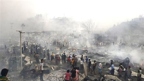 Video Major fire at refugee camp in Bangladesh - ABC News