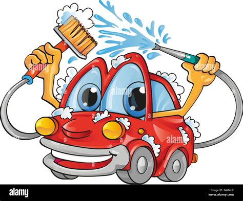 car wash cartoon. isolated on white background Stock Vector Image & Art - Alamy