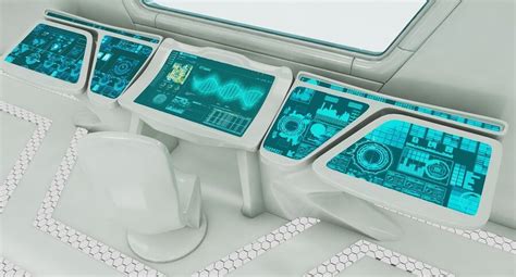 Sci-Fi Futuristic Control Room 3D Model $159 - .obj .fbx .3ds .max - Free3D