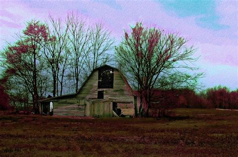 The Old Barn awaits the night Photograph by Bonnie Willis - Pixels