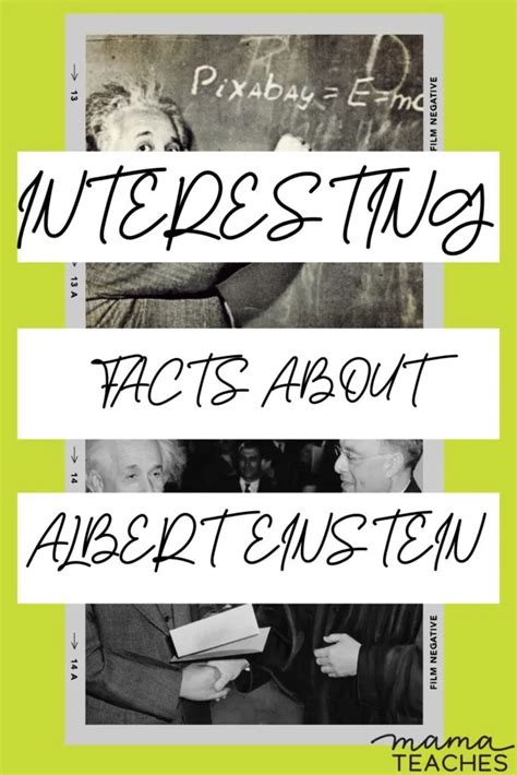 Interesting Facts about Albert Einstein - Mama Teaches