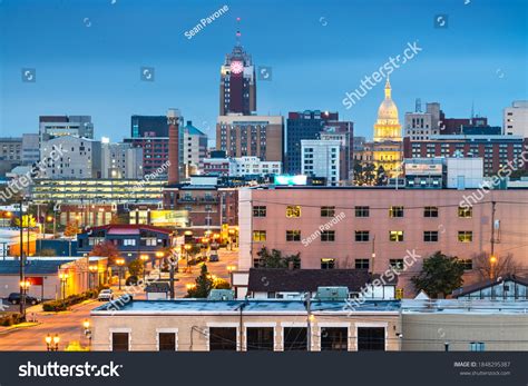 Lansing Michigan Usa Downtown City Skyline Stock Photo 1848295387 ...