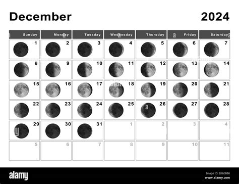 Moon Schedule December 2024 - Barbe Carlita