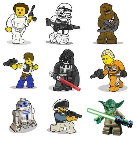 Items similar to Lego Star Wars Removable Wall Stickers YOU CHOOSE any 5 on Etsy