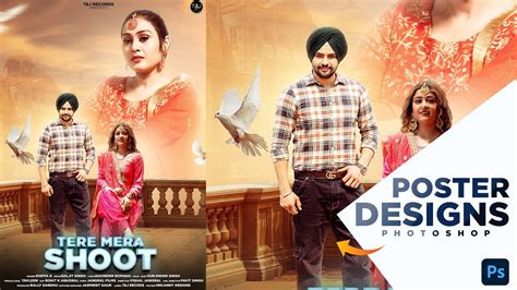 How To Make Professional Punjabi Song Poster Design in Photoshop – | Uncanny Designs - - YouTube