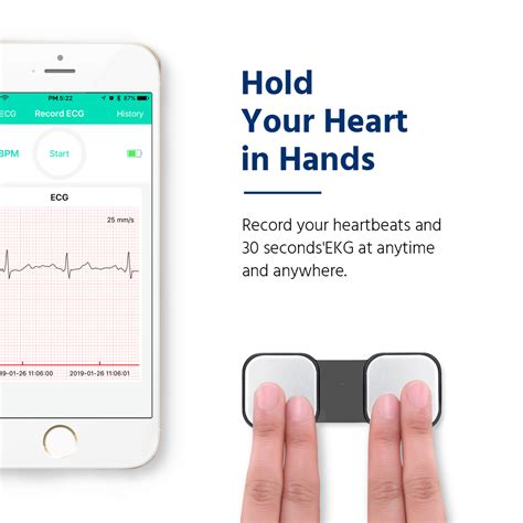 Portable ECG Monitor EKG Recorder Electrocardiogram 1-Ch for Android iPhone APP | eBay