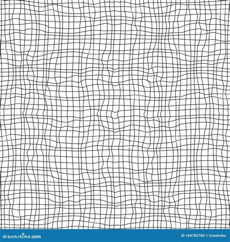 Crooked Uneven Hand Drawn Lines Vector Horizontal Curves Lines Strip ...