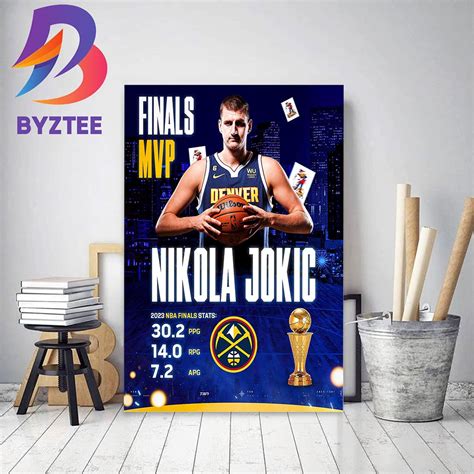 Congrats Nikola Jokic Is The 2023 Finals MVP Home Decor Poster Canvas ...