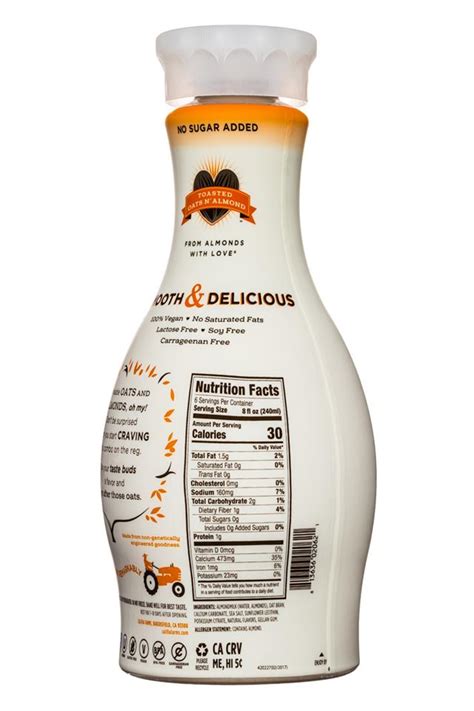 Toasted Oats N' Almond- Almond Milk | Califia Farms | BevNET.com ...