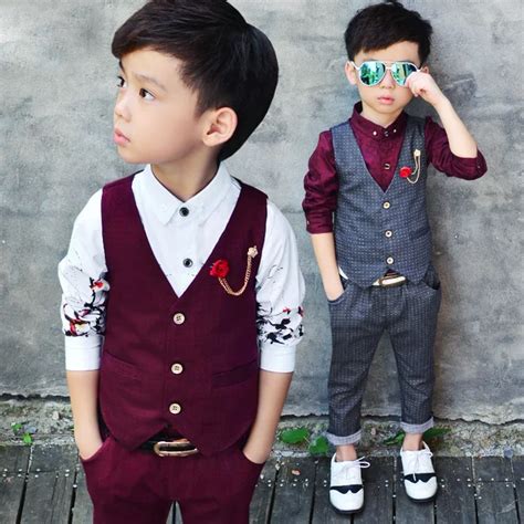 2016 New Children's Formal Sets Two Pics Wedding Suits For Baby Boys ...