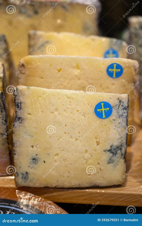 Spanish Hard Smoked Cow Cheese from Pria, Asturias, Served Outdoor with ...