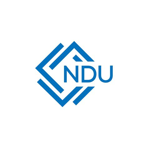 NDU letter logo design on white background. NDU creative circle letter logo concept. NDU letter ...