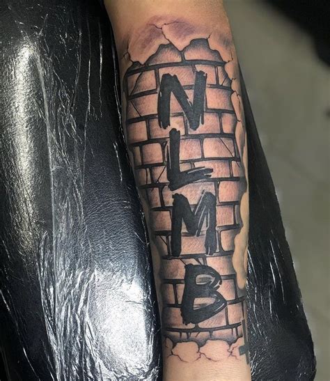 NLMB Brick Wall Tattoo | Half sleeve tattoos for guys, Arm tattoos ...