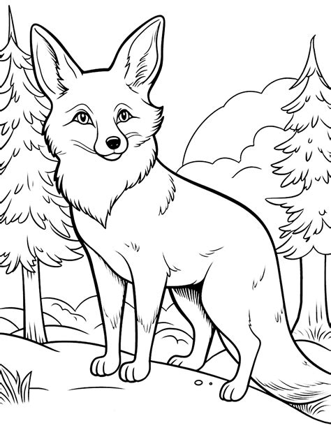 50 Fox Coloring Pages: Printable Free Sheets