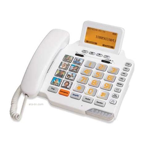 Amplified Big Button Phone With Digital Answering Machine