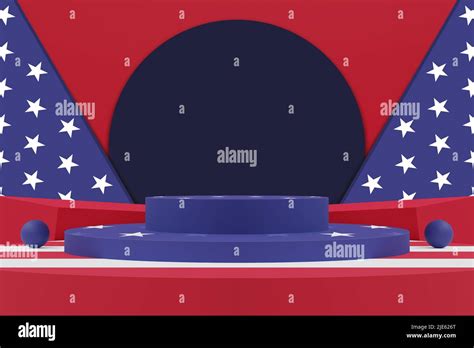 modern mockup podium display, united states of america display banner, background for banner ...