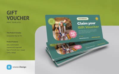 Gift Voucher PSD Templates Vol 100 #338007 - TemplateMonster