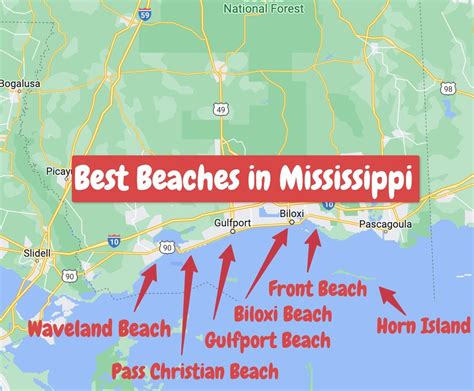 Long Beach Mississippi, Ocean Springs Mississippi, Gulfport Beach, Biloxi Beach, Pascagoula ...