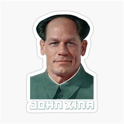 "John Xina Meme (Mao Tse Tung Zhong John China)" Sticker for Sale by ...