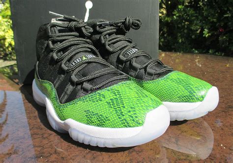 Air Jordan 11 Green Snakeskin Sample - Sneaker Bar Detroit