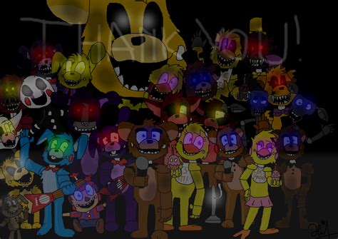 Fnaf Thank you poster by SwagFoxy5805 on DeviantArt