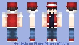 Pokemon - Trainer Red Minecraft Skin