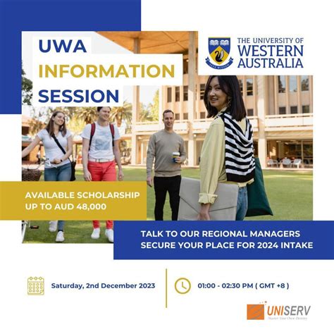 UWA Information Session: Scholarship Opportunity | Uniserv Education