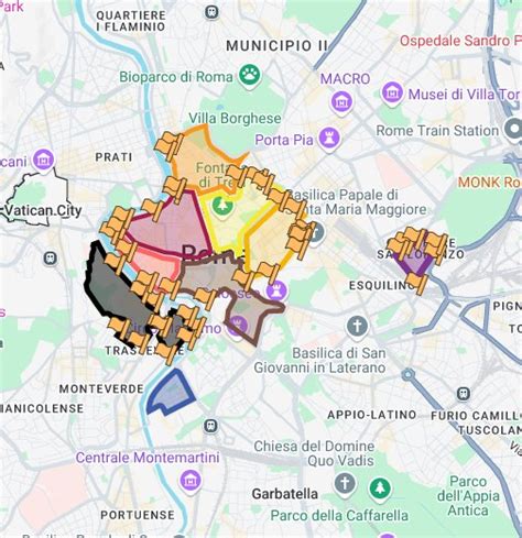 ZTL Driving Zones in Rome, Italy – Google My Maps