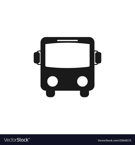 Bus icon graphic design template Royalty Free Vector Image