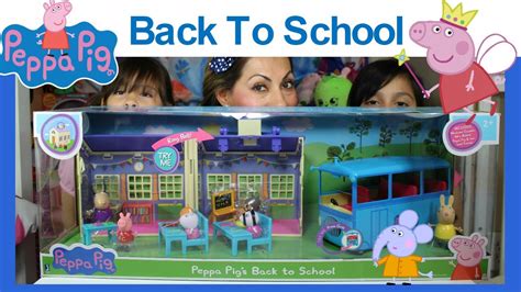 Peppa Pig's Back to School Playset - YouTube