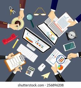 Vector Workplace Illustration Stock Vector (Royalty Free) 256896208 | Shutterstock