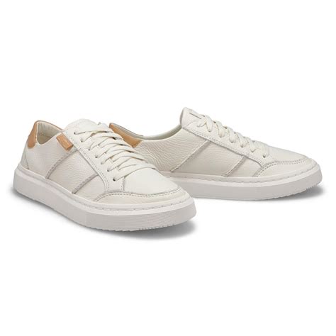 UGG Women's Alameda Lace Up Sneaker - White | SoftMoc.com