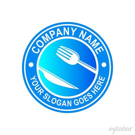Restaurant logo , food logo vector • wall stickers blazon, catering, emblem | myloview.com