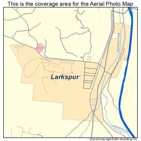 Aerial Photography Map of Larkspur, CO Colorado