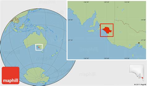 Savanna Style Location Map of the Coorong