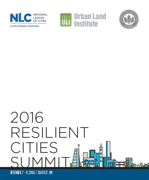 2016 Resilient Cities Summit Program Agenda & Attendee List | U.S. Green Building Council