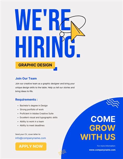 Hiring Poster Template